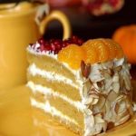 Мандариновый торт из мюсли 