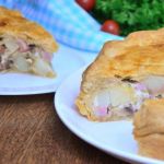 Пирог с картофелем, ветчиной и грибами Пирог с картофелем, ветчиной и грибами