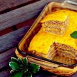 Слоеный сырный пирог с куриным фаршем Слоеный сырный пирог с куриным фаршем