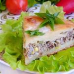 Заливной пирог с рыбой Заливной пирог с рыбой