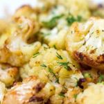 Цветная капуста с сыром и чесноком Цветная капуста с сыром и чесноком
