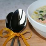 Сырный суп с морепродуктами 